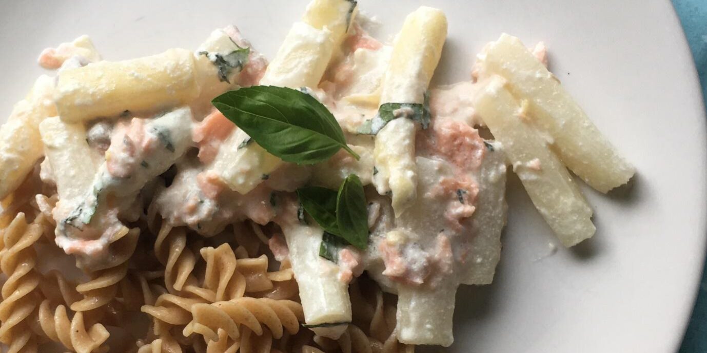 Asperges met zalm