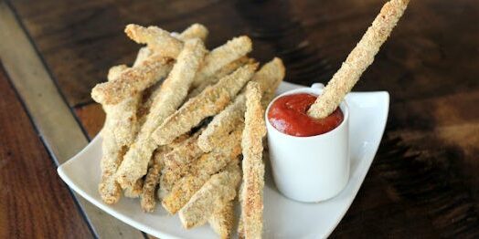 Aubergine frietjes