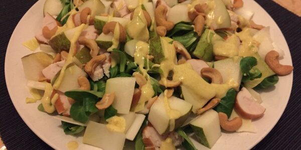 witlofsalade peer en kip